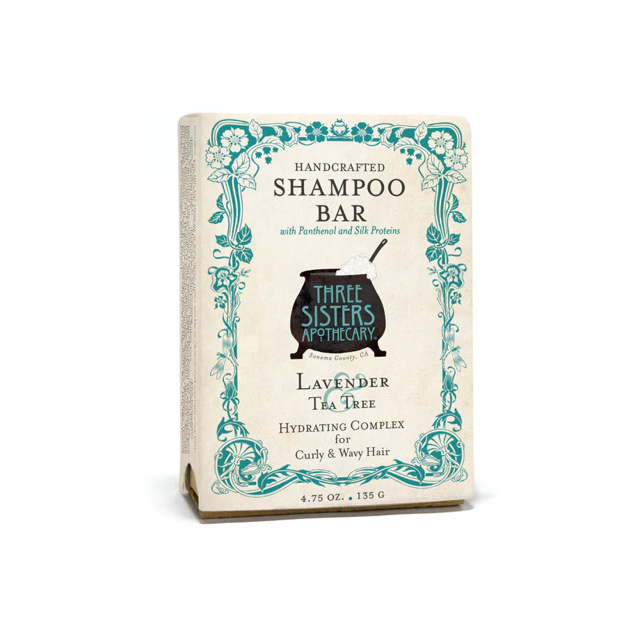 Lavender & Tea Tree Shampoo Bar for Coarse/Curly Hair