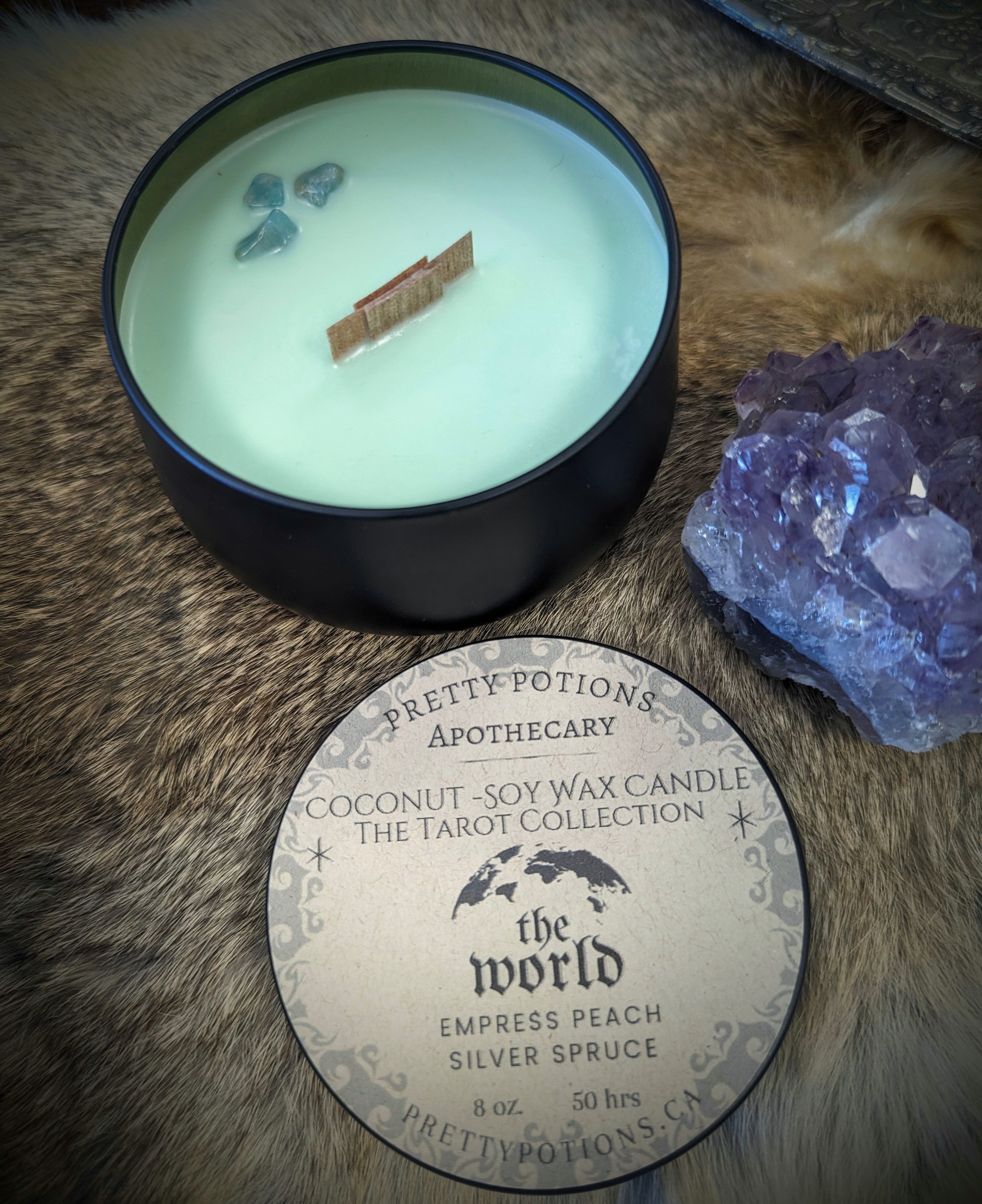 THE WORLD Tarot Collection Candle