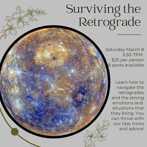 Surviving the Retrograde - Saturday March 8