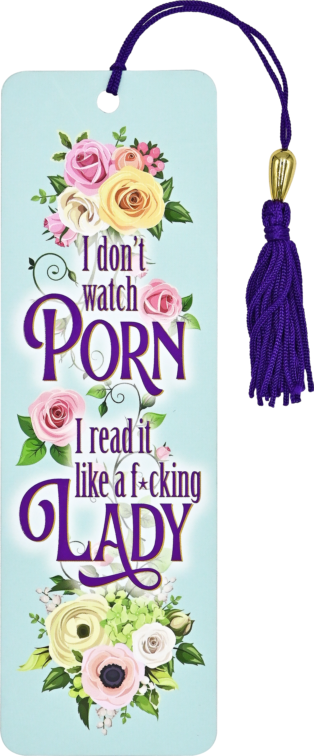 I Don't Watch P*rn Beaded Bookmark