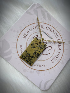 Gold Tarot Necklaces by Beautiful Chaos Creations