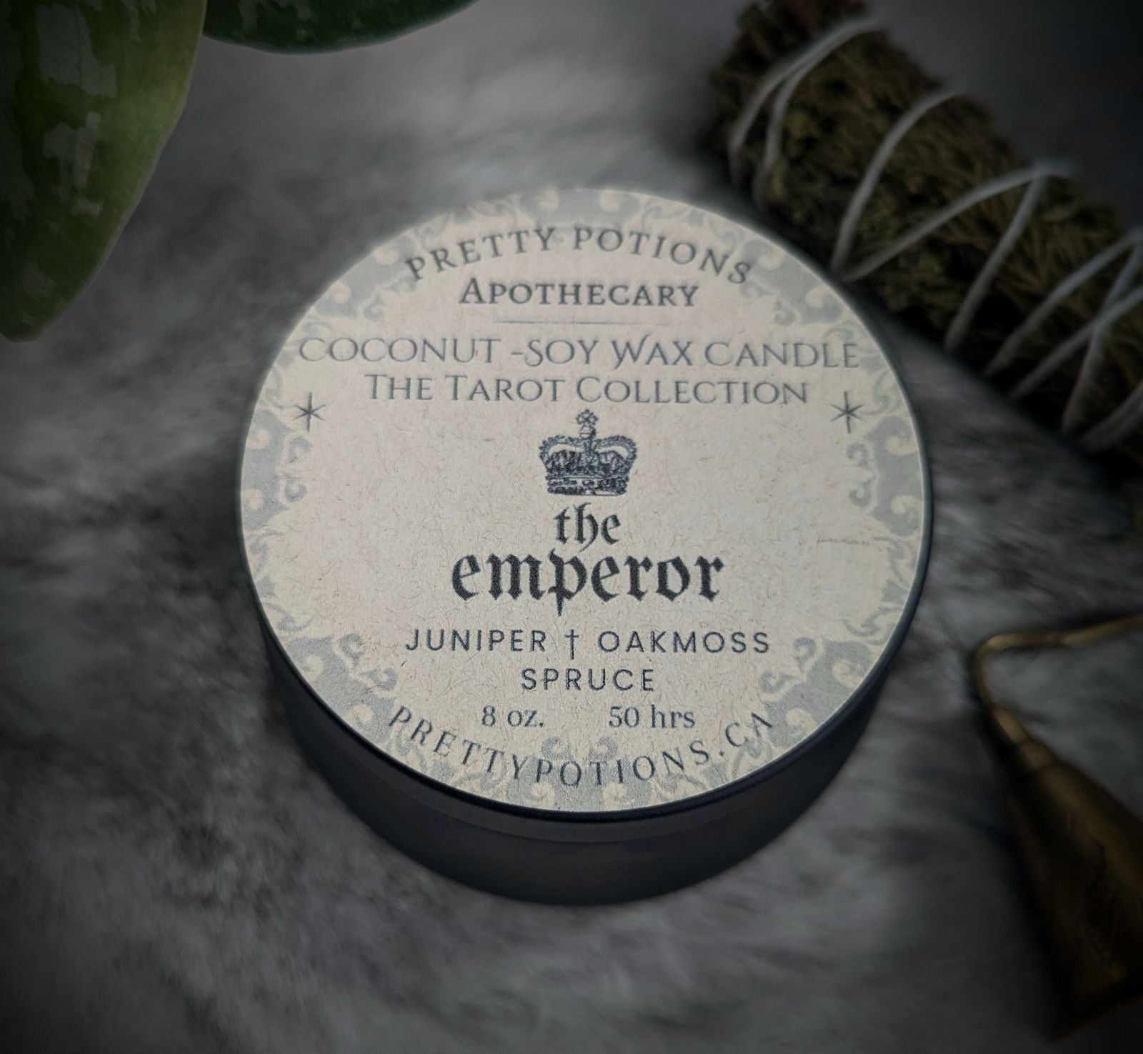 THE EMPEROR Tarot Collection Candle