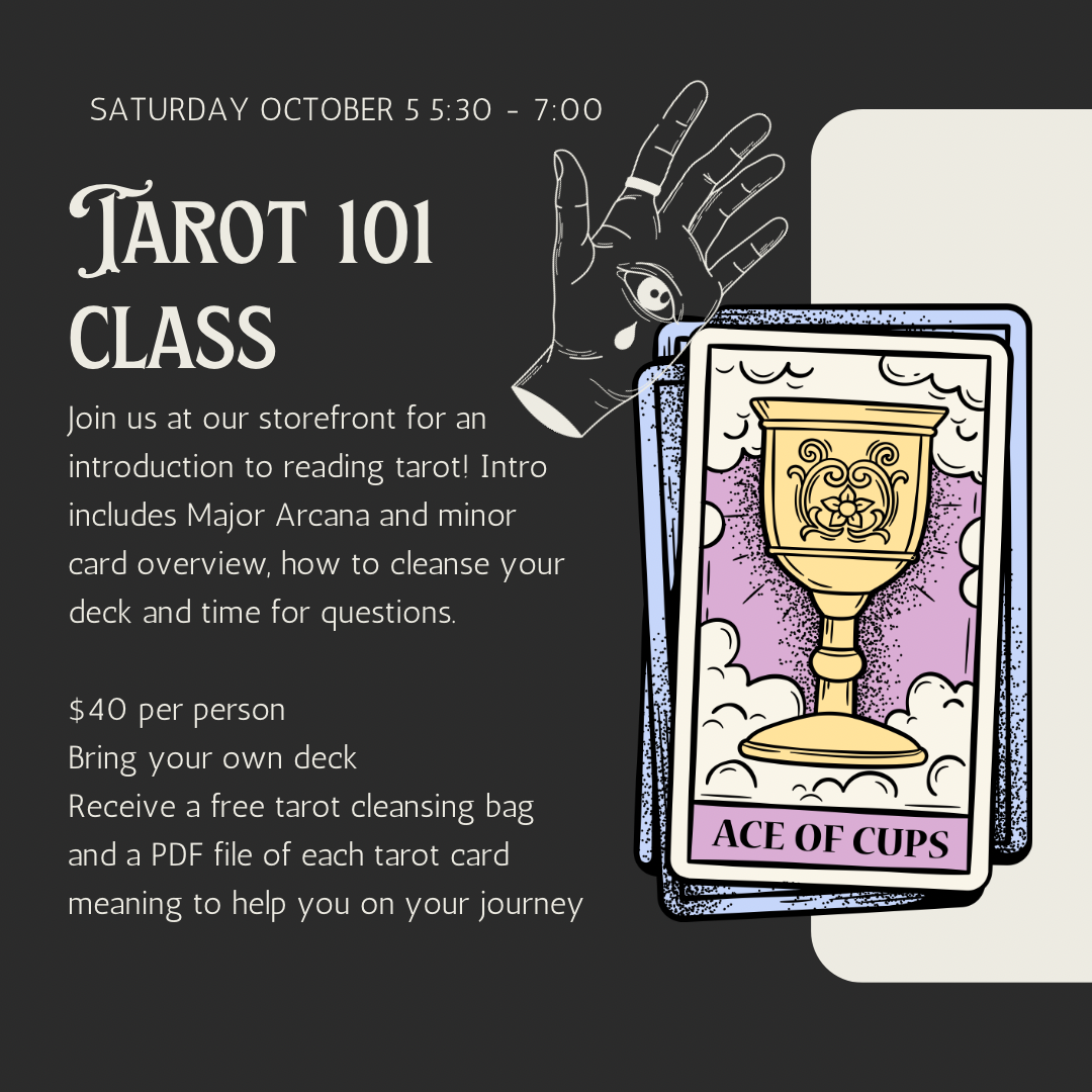 Tarot 101 Class - Saturday October 5