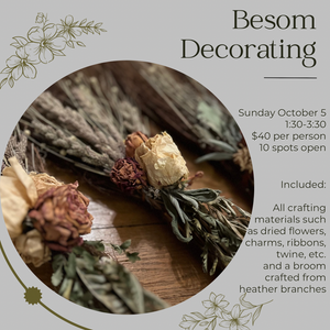 Besom Decorating Workshop - Sunday October 5