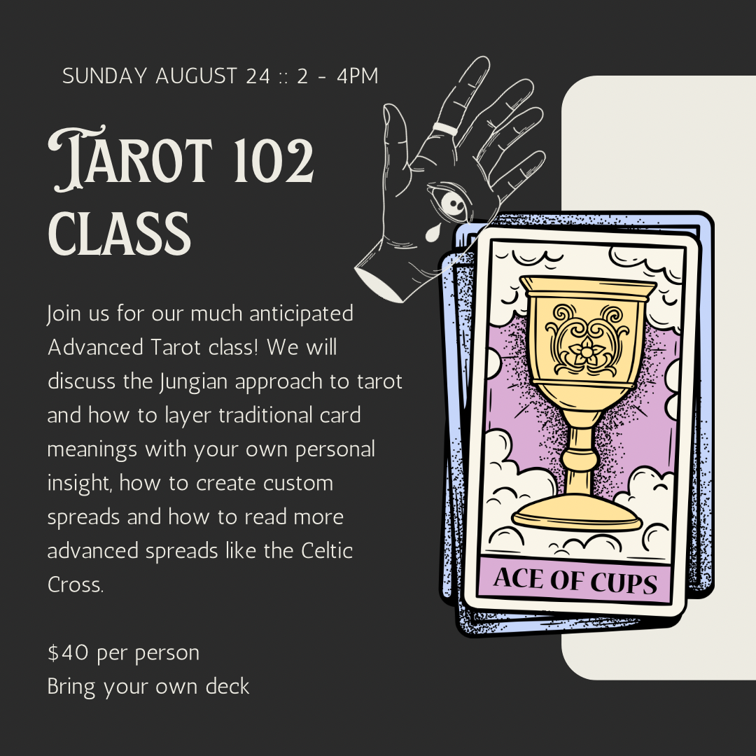 Tarot 102 - Sunday August 24