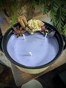 New Moon Ritual Cauldron Candle