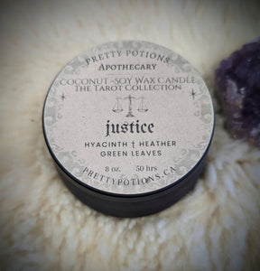 JUSTICE Tarot Collection Candle