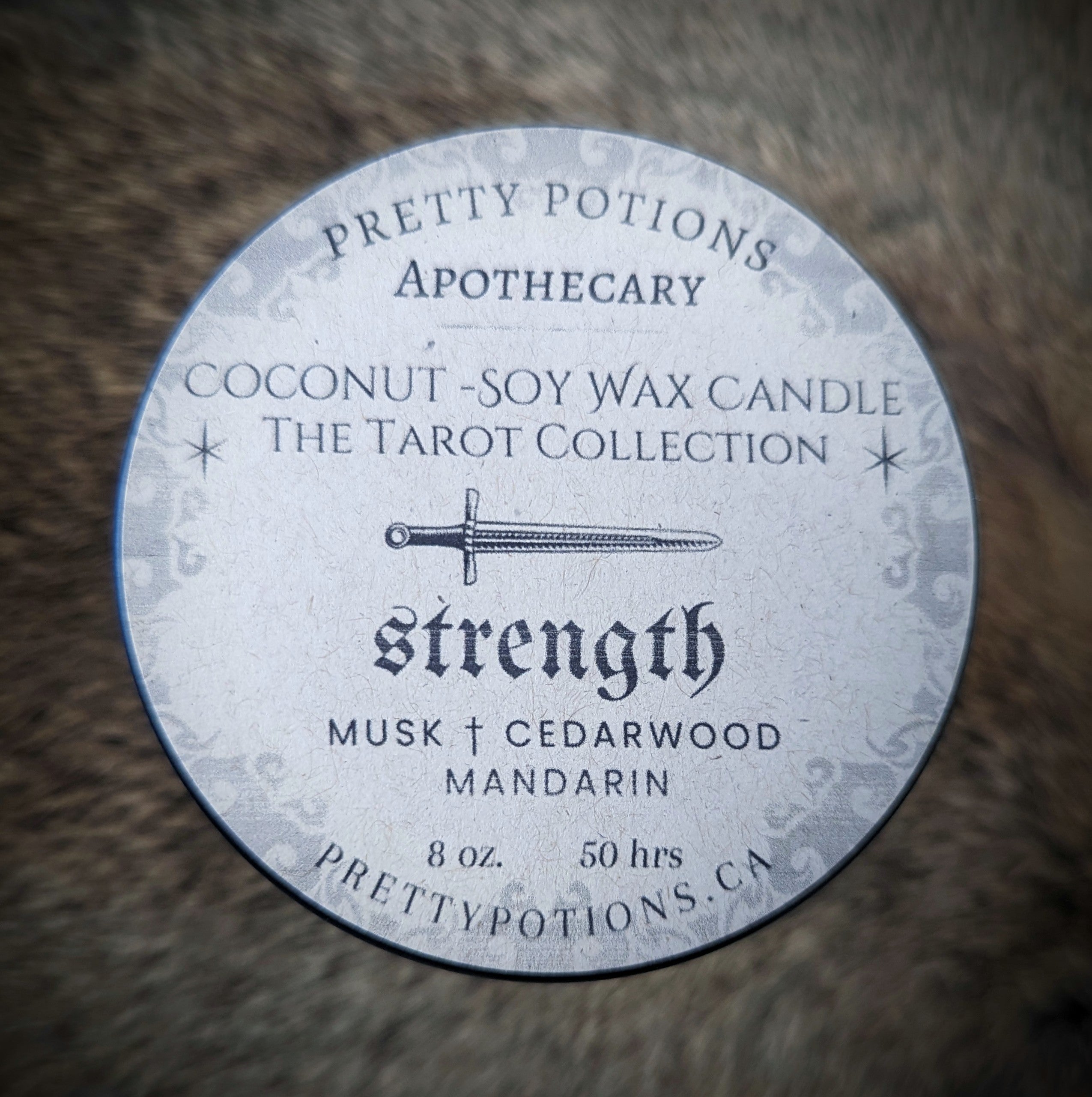 STRENGTH Tarot Collection Candle