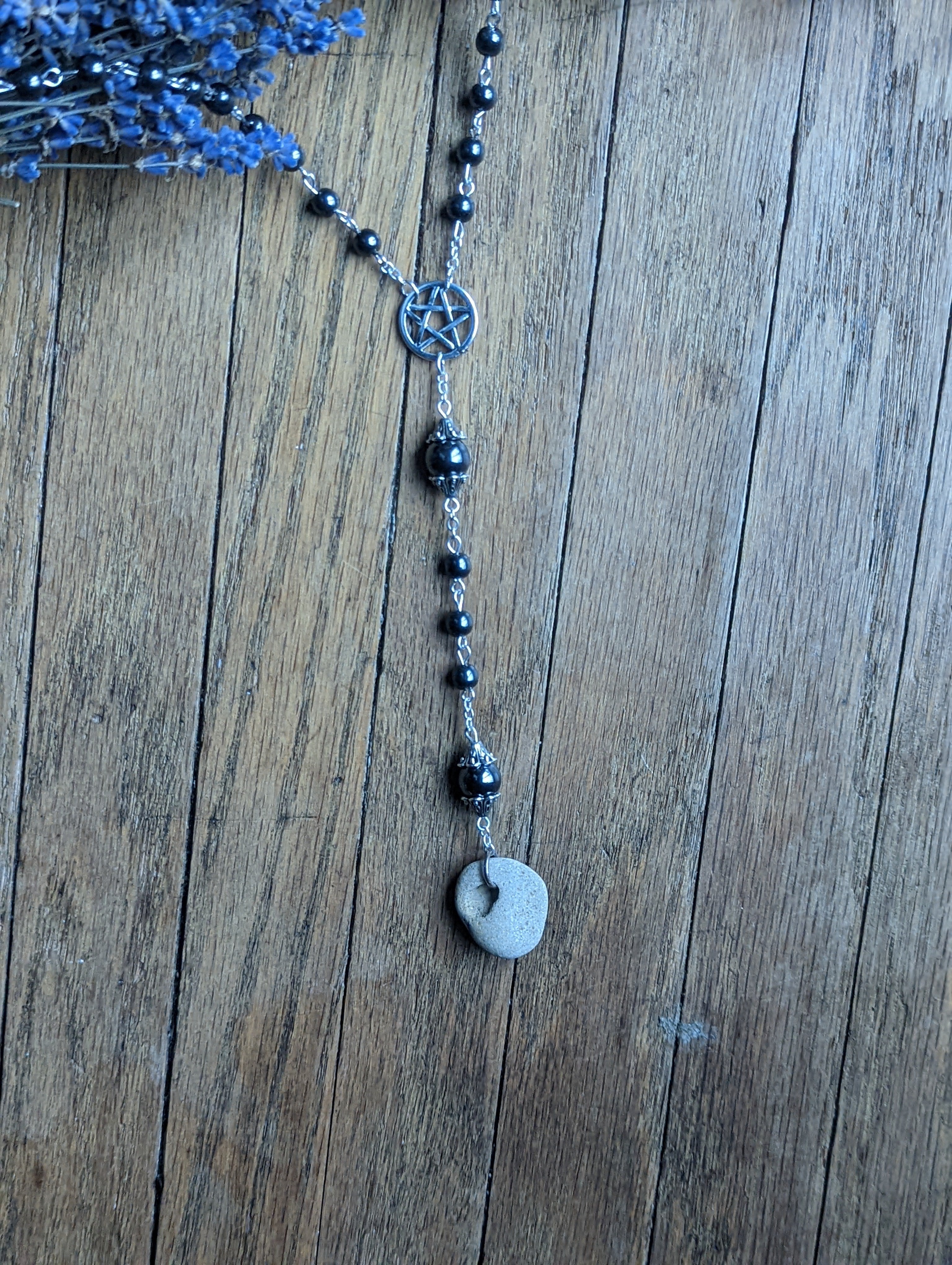 Hagstone Rosary Necklace