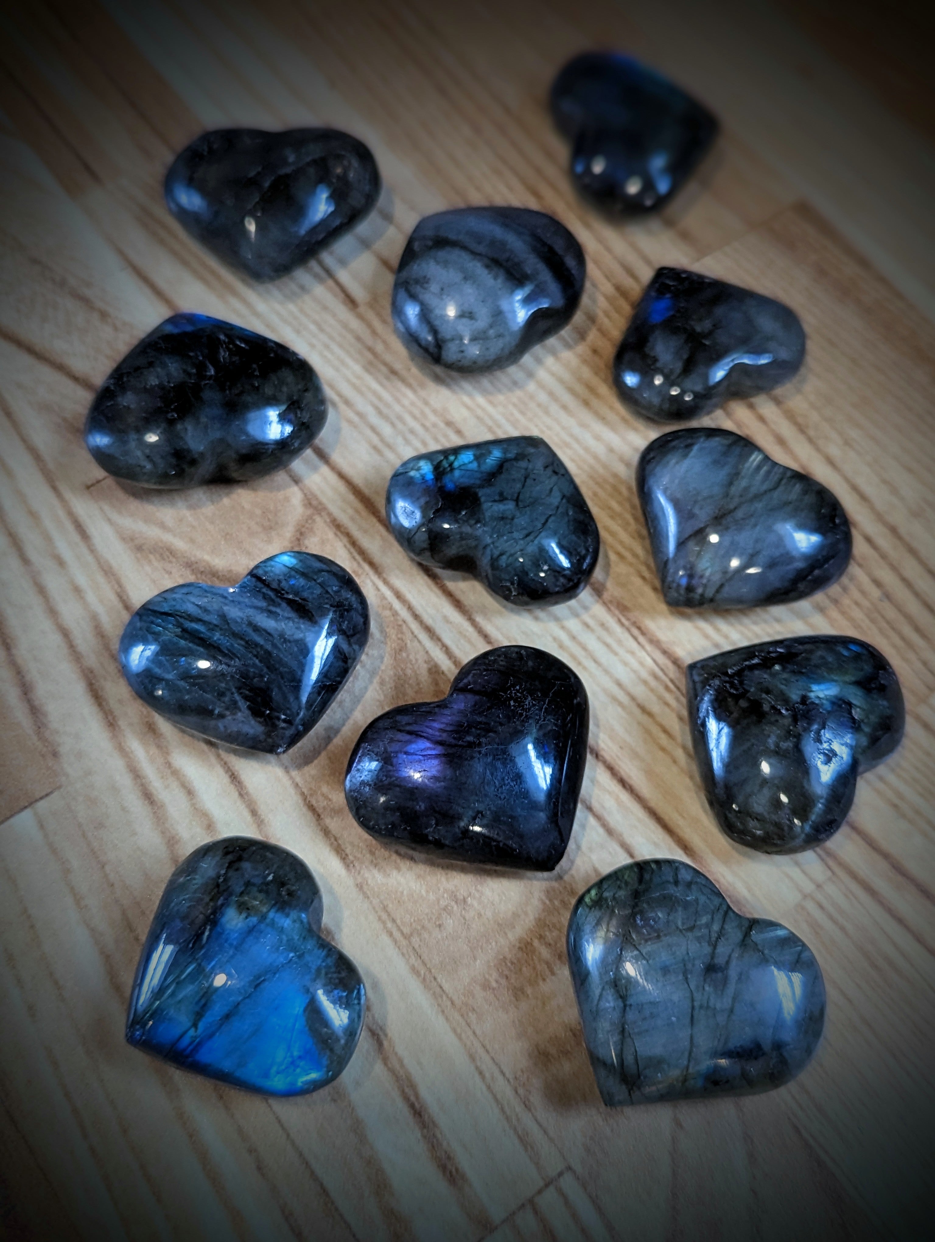 Labradorite Hearts