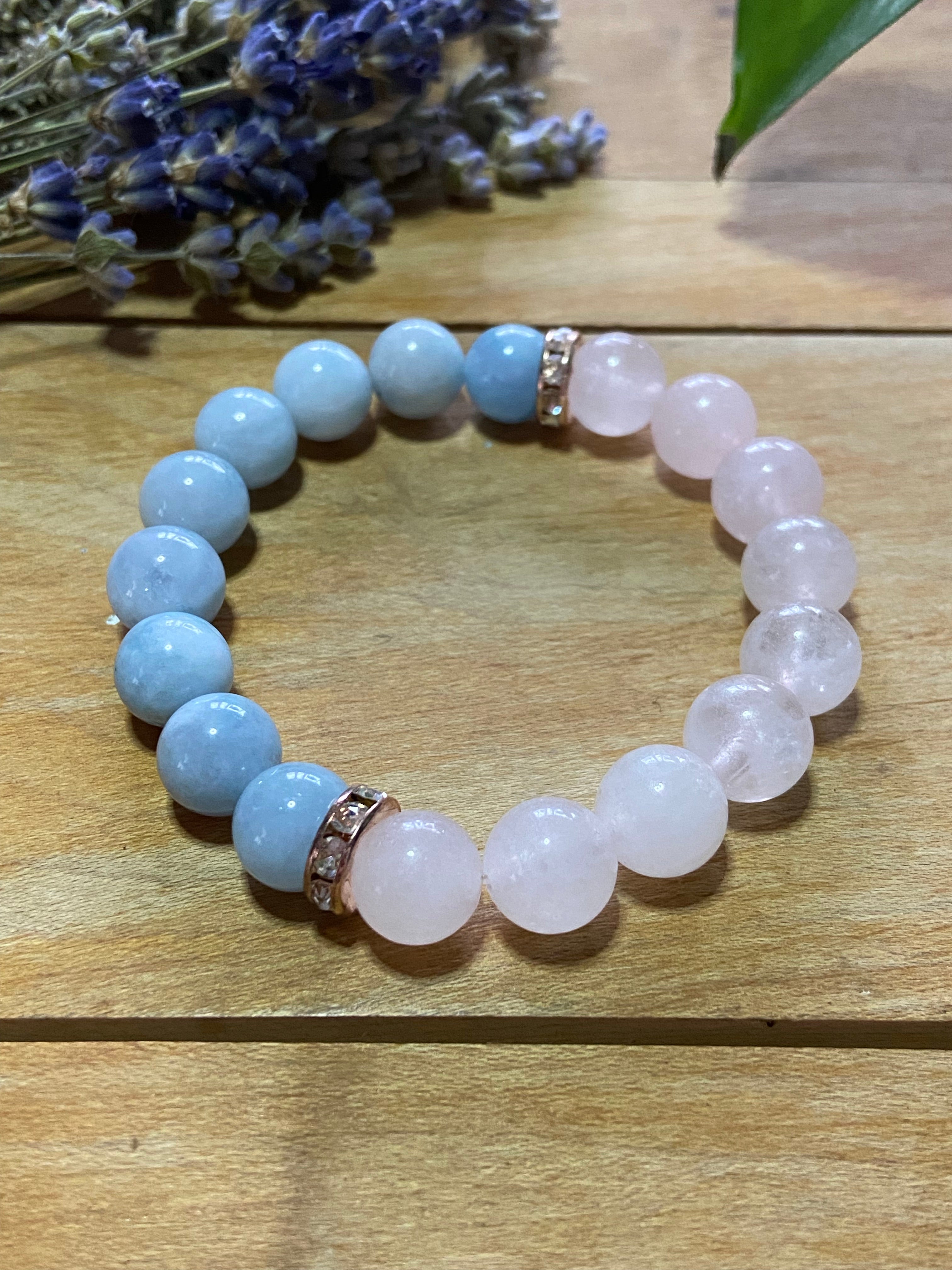 Courage Spelled Gemstone Bracelet