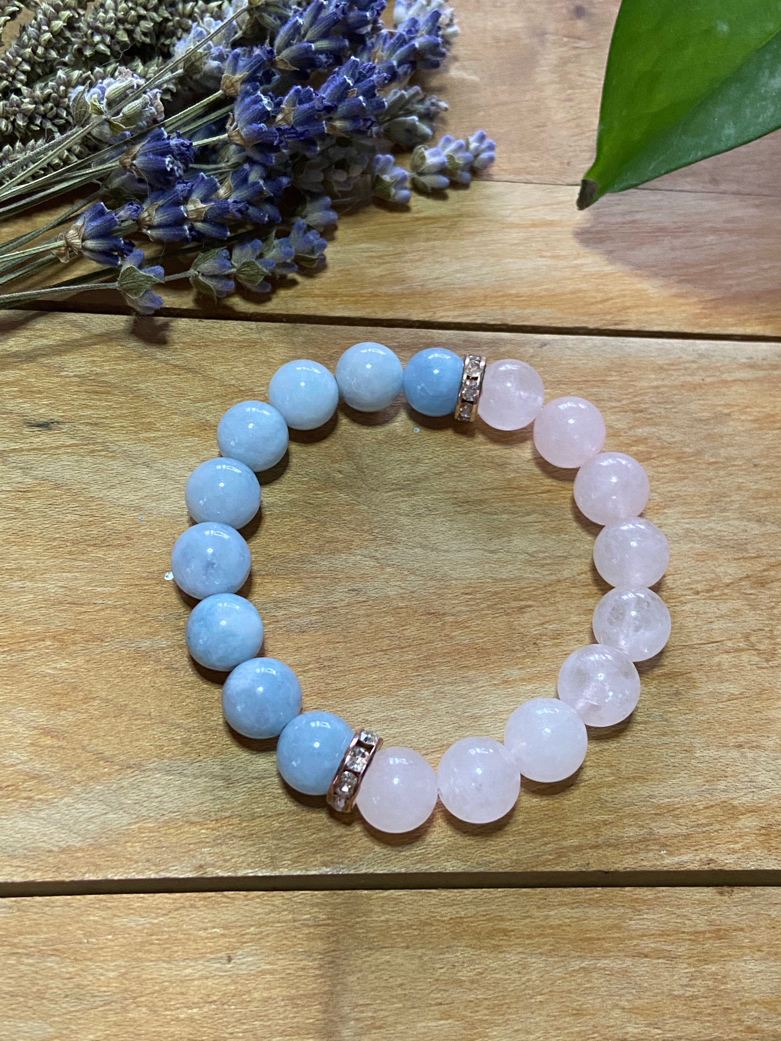 Courage Spelled Gemstone Bracelet